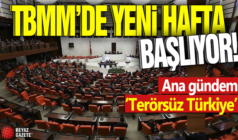 TBMM'de yeni hafta başlıyor! Ana gündem 'Terörsüz Türkiye'