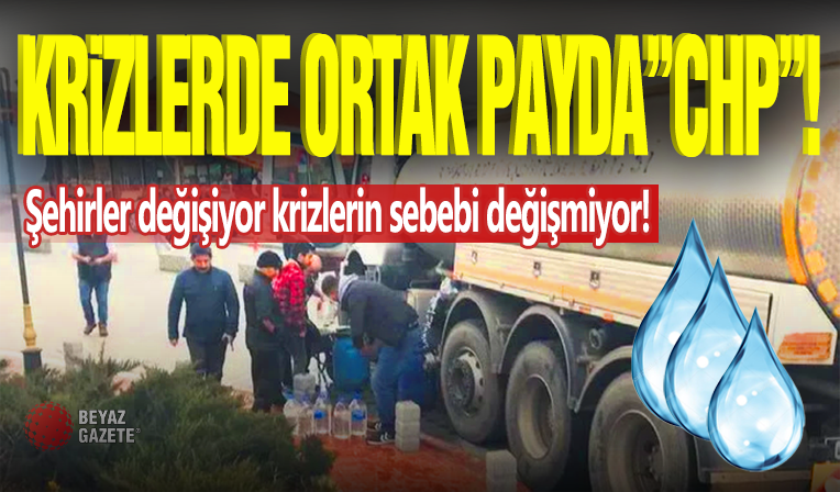 Krizlerdin Ortak Noktası CHP Belediyeciliği!