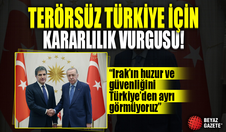 Cumhurbaşkanı Erdoğan IKBY Başkanı Neçirvan Barzani'yi kabul etti