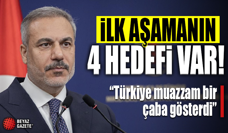 Dışişleri Bakanı Fidan'dan Gazze'de ateşkes açıklaması: Türkiye muazzam bir çaba ortaya koydu