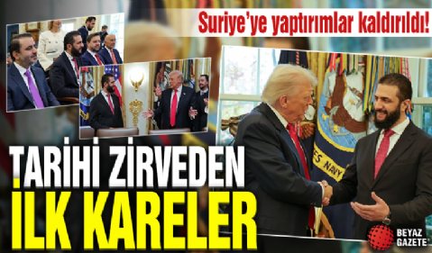 Beyaz Saray'da tarihi zirve! Trump-Şara görüşmesi sona erdi! 'Sezar yaptırımları' askıya alındı