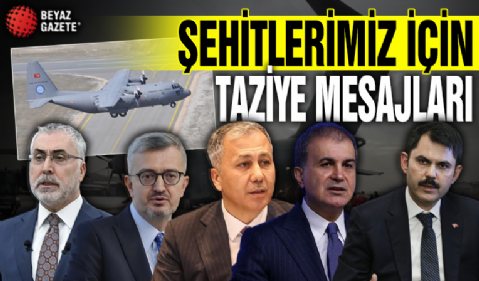 Gürcistan'da düşen C130 askeri kargo uçağı sonrası siyasilerden taziye mesajları