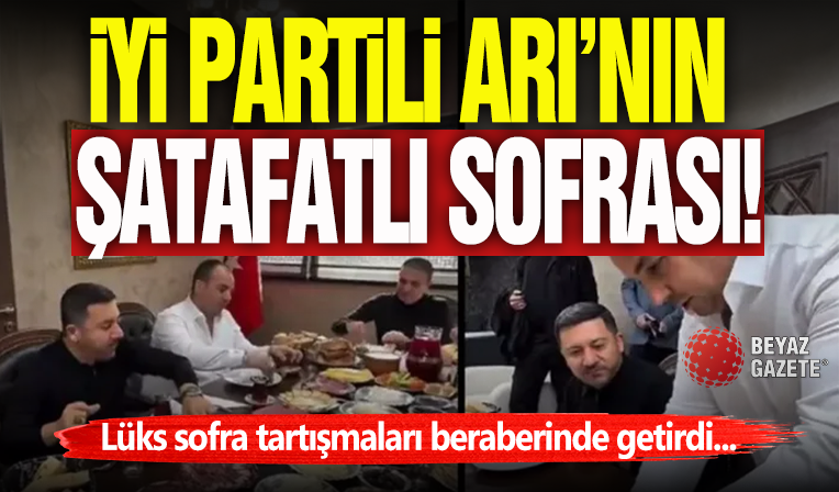 İyi Partili Başkanın Şatafatlı Sofrası!