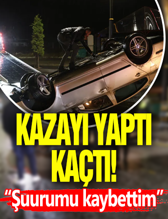 Otomobille Taklayı Attı Olay Yerinden Kaçtı!