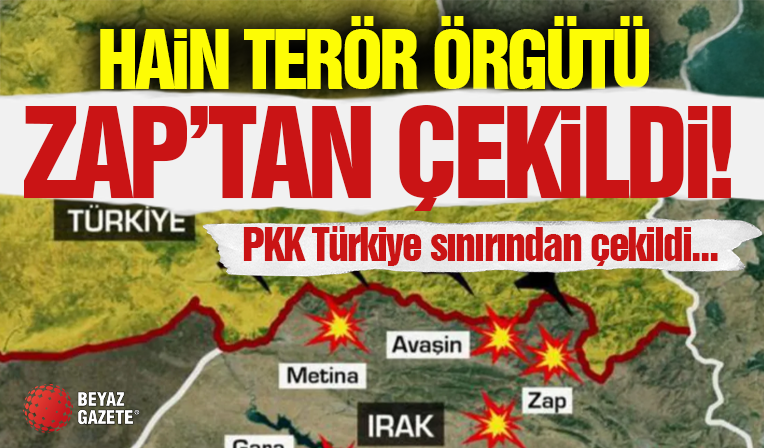 Hain Terör Örgütü Zap Bölgesinden Çekildiğini Açıkladı!