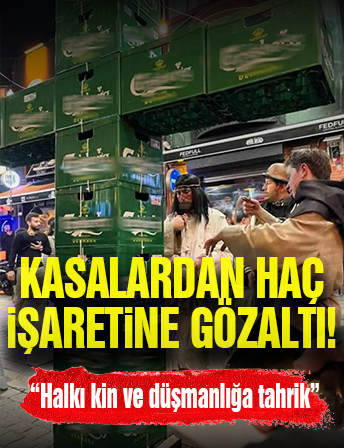 Bira Kasaları İle Haç Yaptılar!
