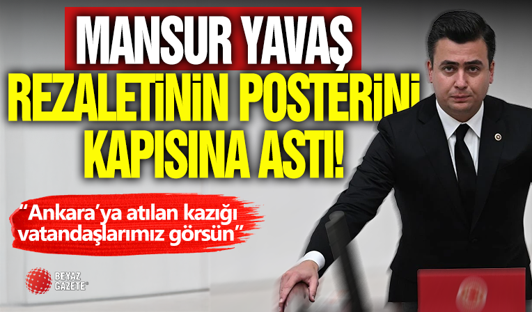 Ankara AK Parti Milletvekili Osman Gökçek, Meclis’teki Odasına Astığı Posterle Rezaleti Gündeme Taşıdı!