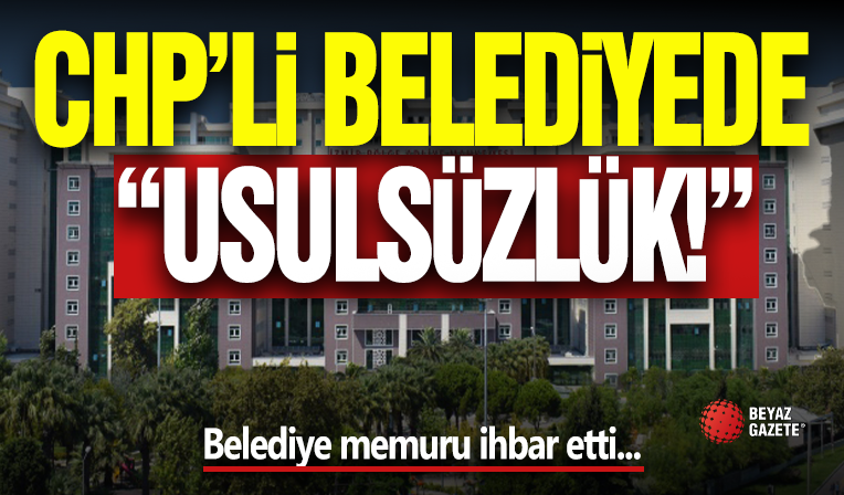CHP'li Belediyede Usulsüzlük!