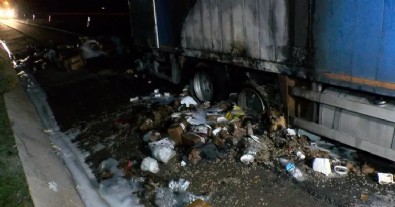 Kamyon alev aldı! Facianın önüne böyle geçildi