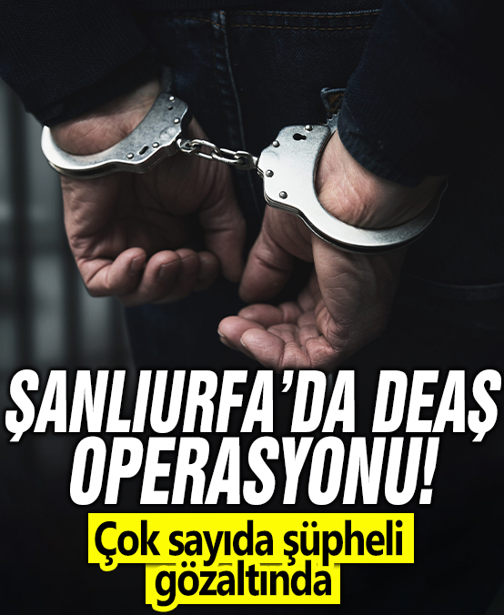 Şanlıurfa’da DEAŞ operasyonu! Çok sayıda şüpheli gözaltında