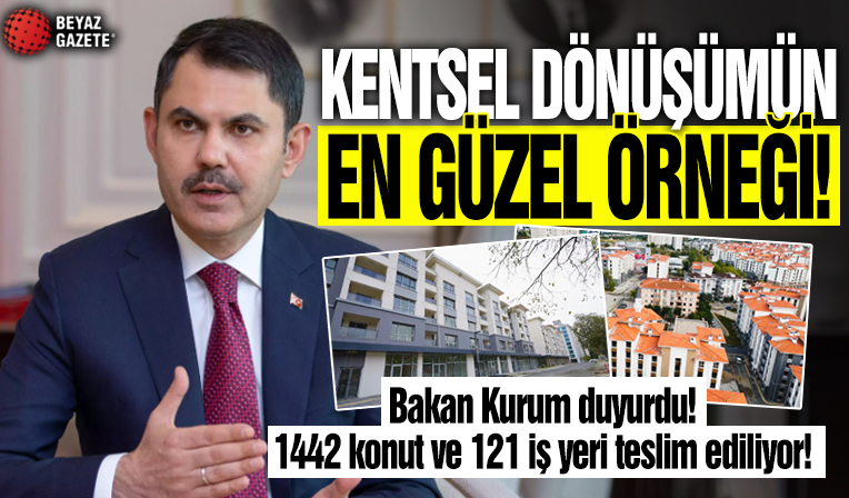 Bakan Kurum duyurdu: Ataşehir'de kentsel dönüşümü tamamlanan konutlar teslim ediliyor