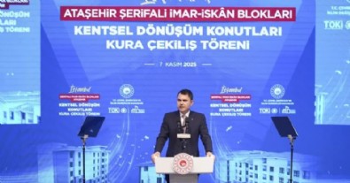 Bakan Kurum'dan kentsel dönüşüm mesajı! Her iki projeden biri İstanbul'a