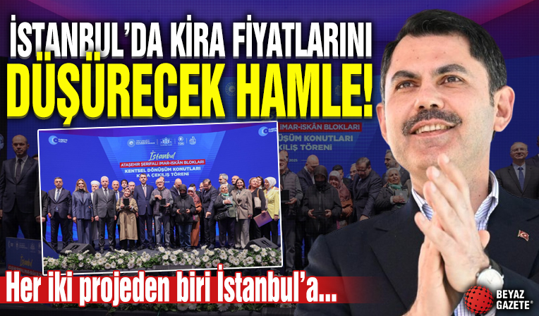 Bakan Kurum'dan kentsel dönüşüm mesajı! Her iki projeden biri İstanbul'a