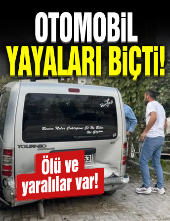 Otomobil, yayaları biçti! 1 ölü, 3 yaralı!
