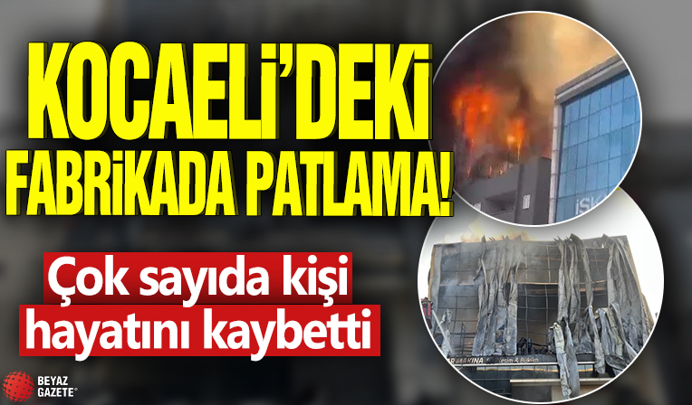Kocaeli'deki fabrikada patlama! Çok sayıda kişi hayatını kaybetti