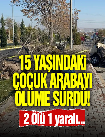 15 Yaşındaki Çocuk Arabayı Ölüme Sürdü!