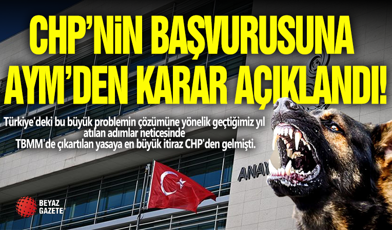 CHP'nin Başvurusuna AYM'den Karar!