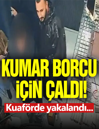 Kumar Borcu İçin Çaldı! Kuaförde Yakalandı!
