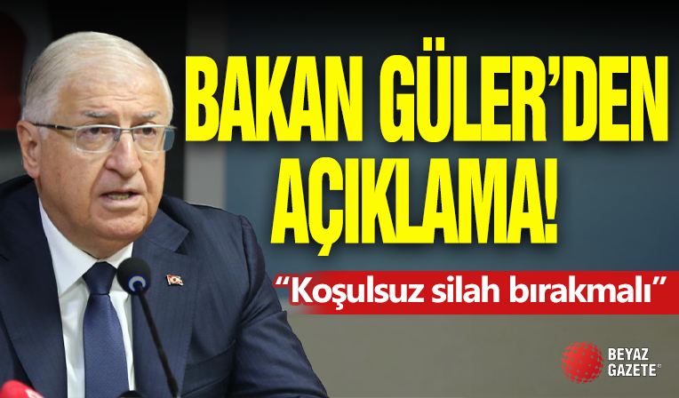 Bakan Güler'den Açıklama !