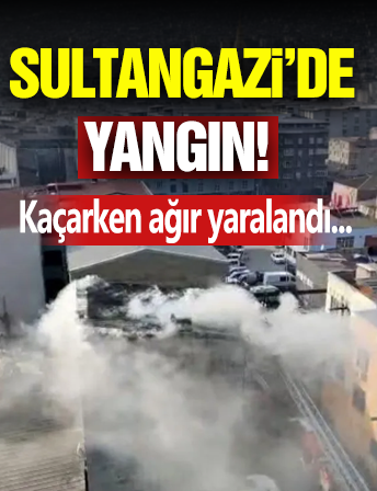 Sultangazi'de Çatı Yangını!