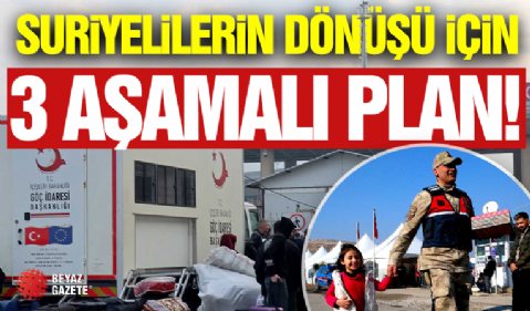 Suriyelilerin Dönüşü İçin 3 Kritik Aşama!