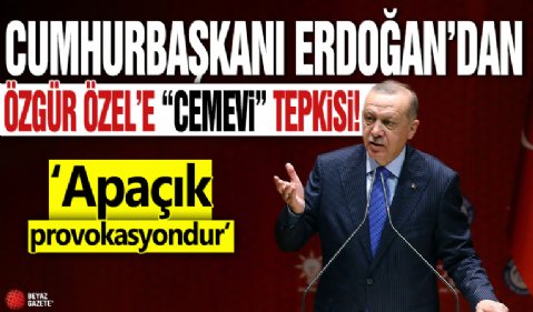 Cumhurbaşkanı Erdoğan'dan Özgür Özel'e