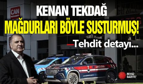 Kenan Tekdağ Mağdurları Böyle Susturmuş!
