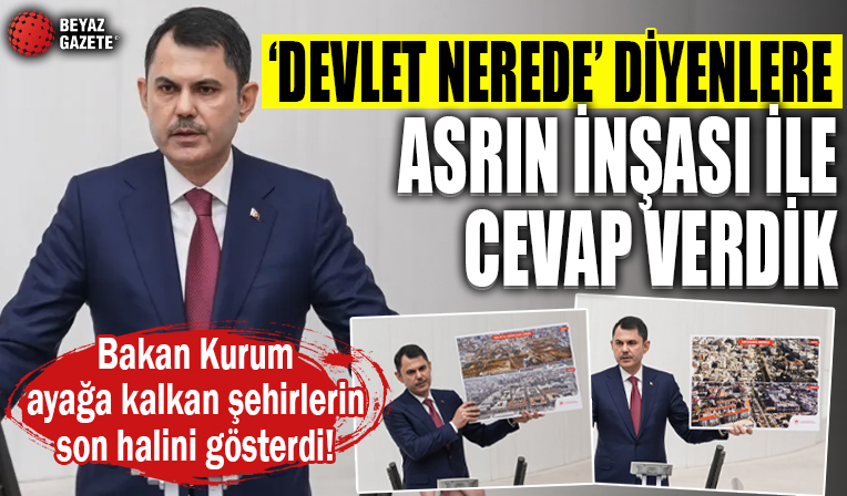 Murat Kurum açıklamalarda bulundu! 'Devlet nerede' diyenlere asrın inşası ile cevap verdik