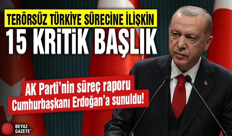 AK Parti'nin süreç raporu Cumhurbaşkanı Erdoğan'a sunuldu