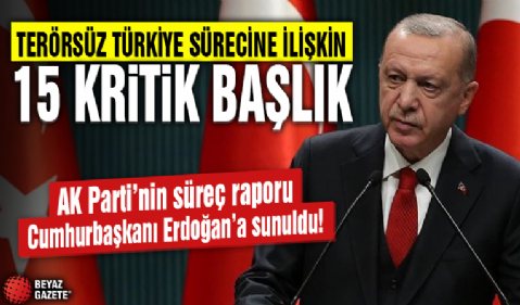 AK Parti'nin süreç raporu Cumhurbaşkanı Erdoğan'a sunuldu