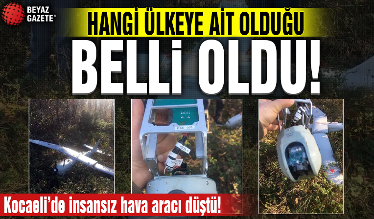 Kocaeli'de insansız hava aracı düştü! İçişleri duyurdu: İHA Rus menşeili