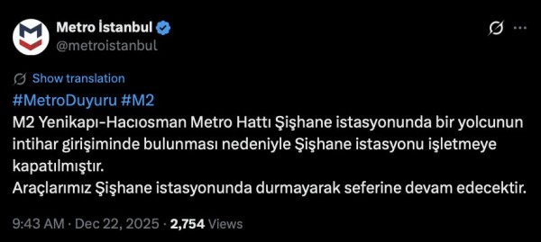 İstanbullular dikkat! Bir metro istasyonu kapatıldı