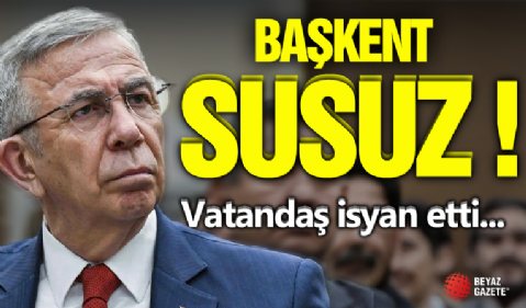 'Yavaş' Yönetimi Başkenti Susuz Bıraktı!