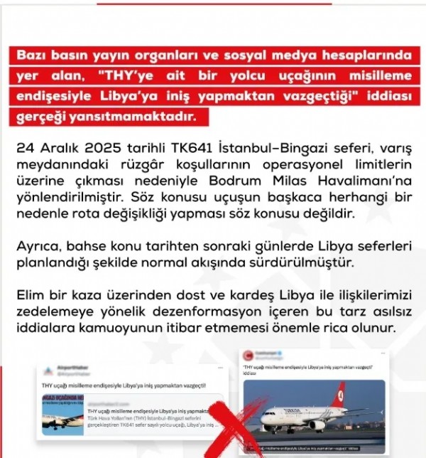 DMM'den THY açıklaması! Misilleme iddiaları yalan çıktı