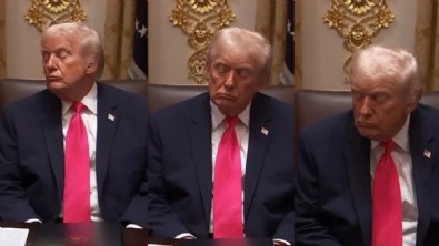 Trump toplantının ortasında uyuyakaldı! 'Hasta mı?' sorusu yeniden alevlendi Haberi