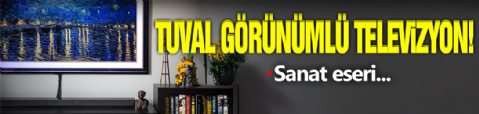 Tuval Görünümlü Televizyon! Sanat Eseri...