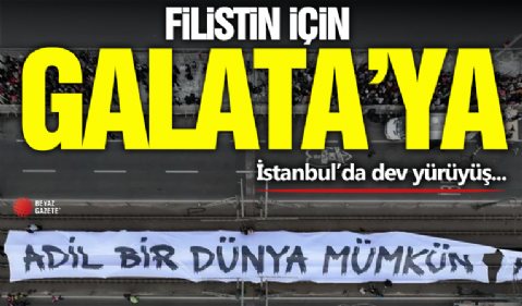 Filistin İçin Galata'ya!