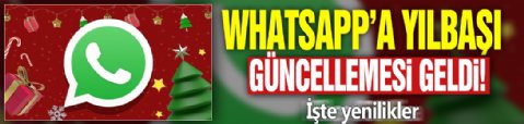 WhatsApp'a yılbaşı güncellemesi geldi! İşte yenilikler