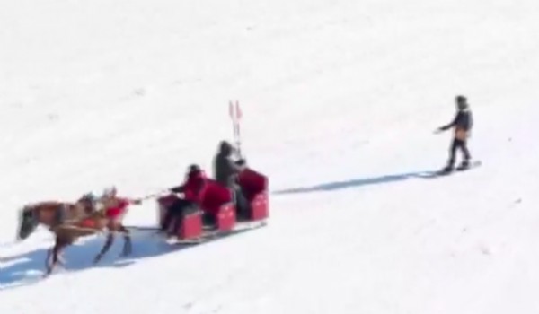 Çıldır Gölü'nde Snowboard!