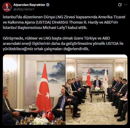Bakan Bayraktar duyurdu! Türkiye ABD'de doğal gaz yatırımına hazırlanıyor