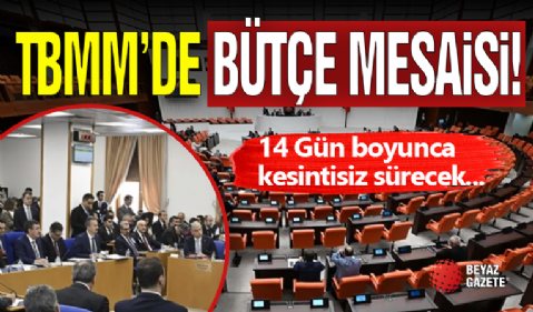 TBMM'de Bütçe Mesaisi!