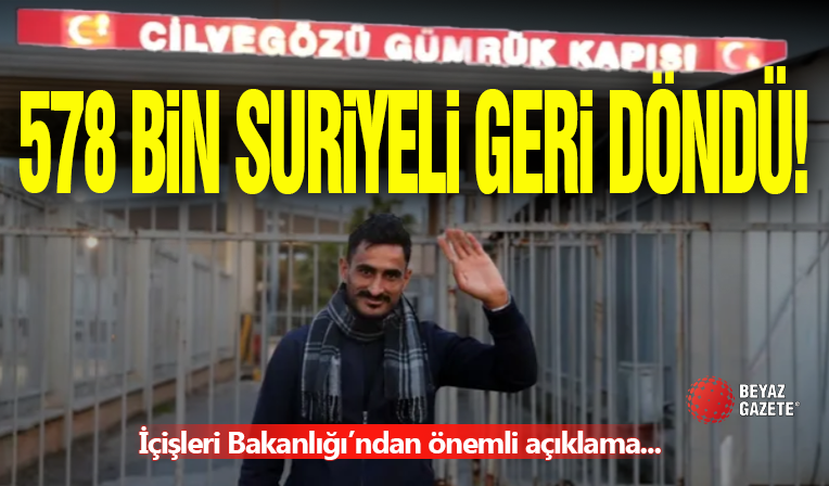Bakanlık Açıkladı! Suriyeliler...