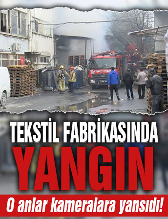 Bakırköy'de tekstil fabrikasında çıkan yangın söndürüldü