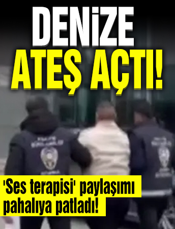 Büyükçekmece’de denize ateş açtı! 'Ses terapisi' paylaşımı pahalıya patladı!