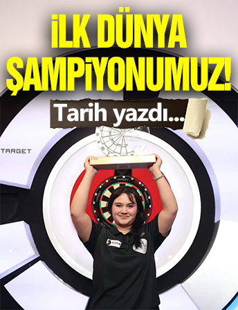 Dartta İlk Dünya Şampiyonumuz!