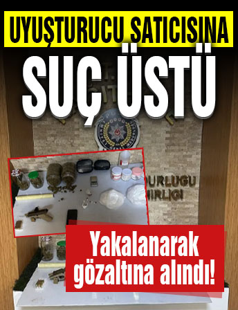 Kağıthane'de uyuşturucu satıcısına suç üstü...