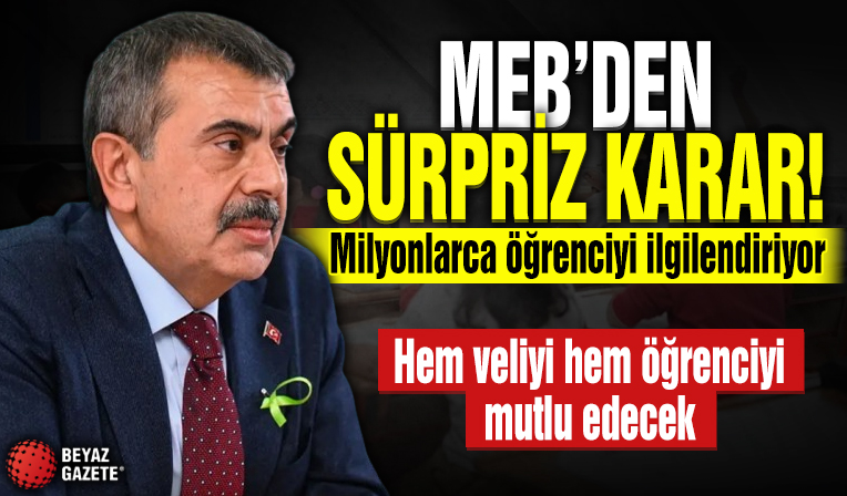 Milli Eğitim Bakanlığı'ndan sürpriz karar: Milyonlarca öğrenciyi ilgilendiren adım hem veliyi hem öğrenciyi mutlu edecek