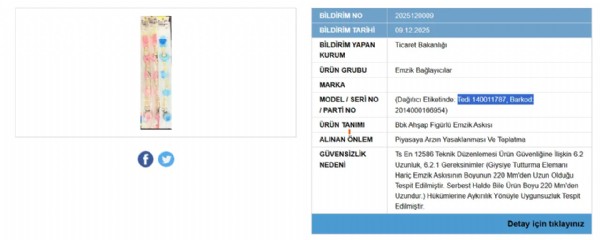 Ünlü marka da listede! Bakanlık 3 ürünün daha satışını yasakladı