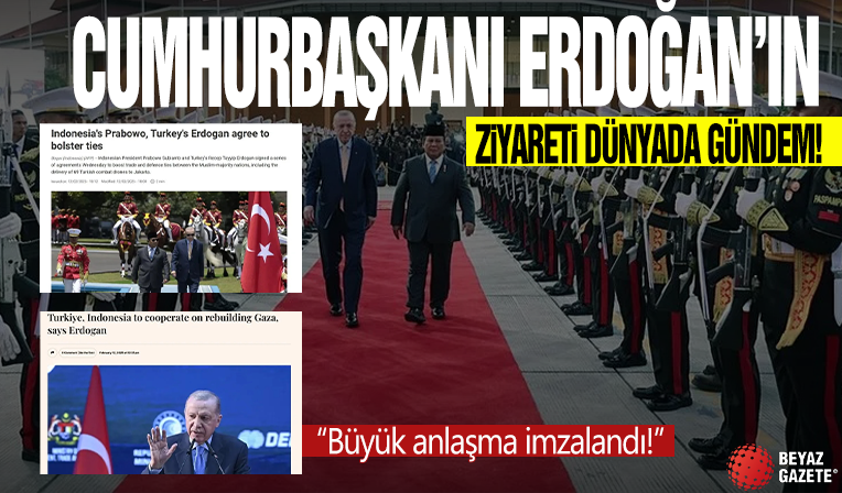 Cumhurbaşkanı Erdoğan’ın Endonezya ziyareti dünya gündeminde: “Büyük anlaşma imzalandı!”