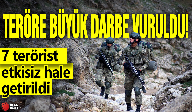 MSB duyurdu! 7 PKK’lı terörist etkisiz hale getirildi